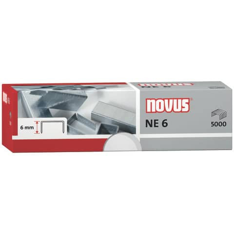 Heftklammern NE6 verzinkt 5000ST NOVUS 042-0000