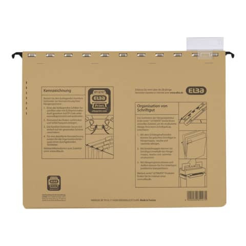 Hängehefter vertic ULTIMATE braun ELBA 100552065 85447 BZ-Heftung
