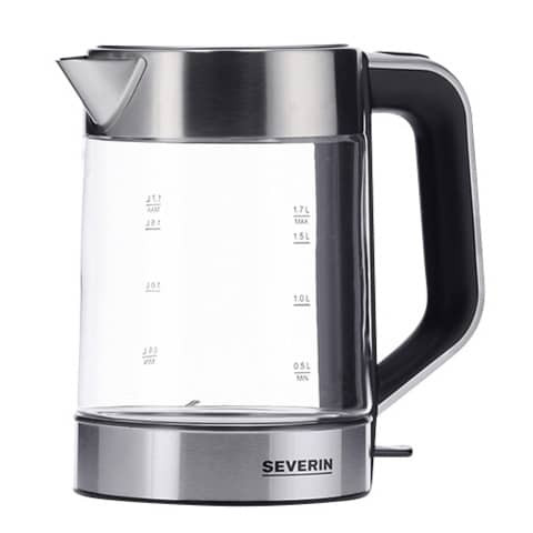 Wasserkocher 1,7l/Glas edelstahl SEVERIN WK 3420 BPA-frei