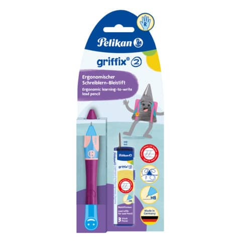 Bleistift Griffix rechts Sweet Berry PELIKAN 300009727 821117 Griffix Re