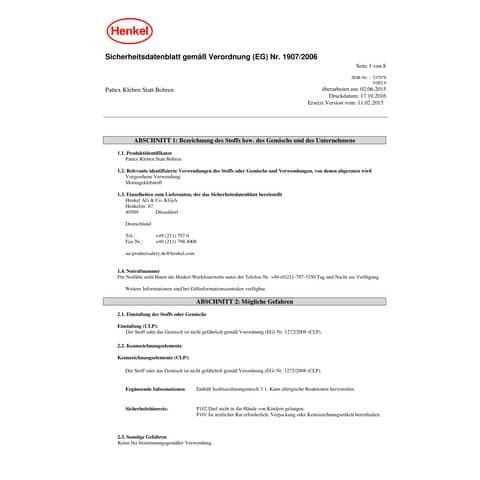 Klebestrips Pattex gelb ablösbar HENKEL 9H PXMS1 10St