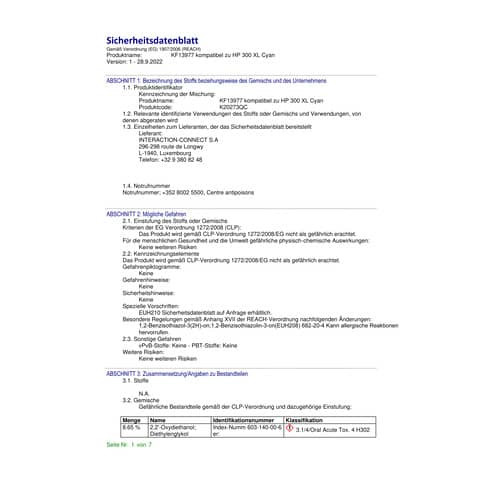 Tinte ersetzt HP 300XL-farbig Q-CONNECT KF13977