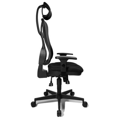 Drehstuhl mit AL Headpoint SY schwarz TOPSTAR HE20PBC00X