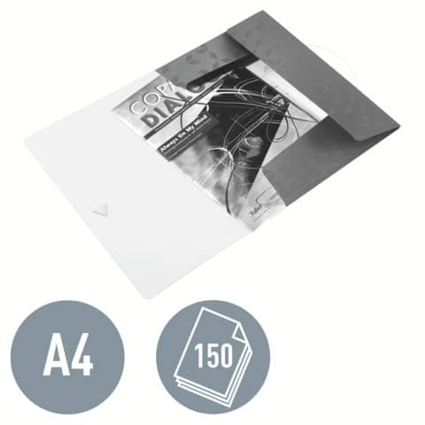 Gummizugmappe A4 gelb met. LEITZ 4599-00-16 Wow PP