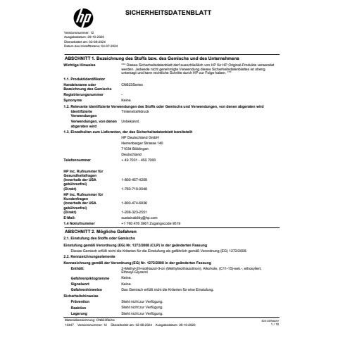 Inkjetpatrone Nr. 971 magenta HP CN623AE
