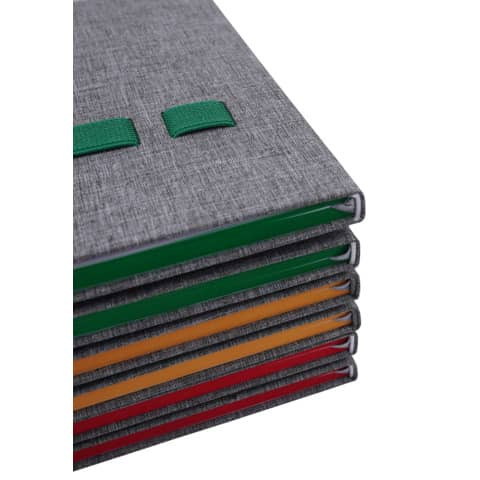Notizbuch mit Handy-/Stiftehalter DONAU 1350102-99 sortiert
