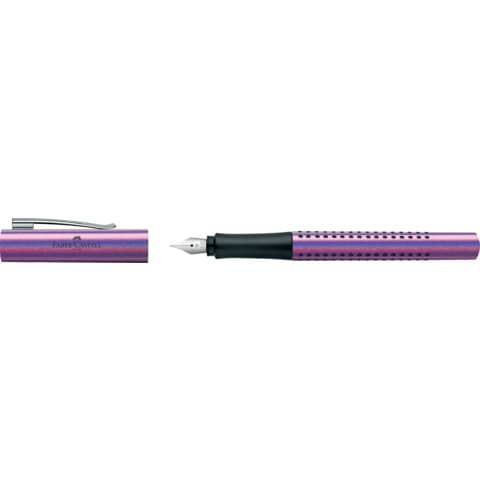 Füllhalter Grip Glam Edition M violett FABER CASTELL 140840