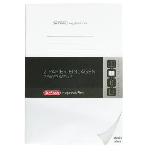 Ersatzeinlage A4 2x40BL blanko weiß HERLITZ 300006071 50034109 my.book A9