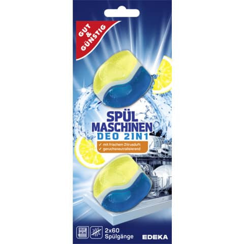 Spülmaschinendeo 2in1 Zitrusfrisch 2St GUT & GÜNSTIG 1305389005