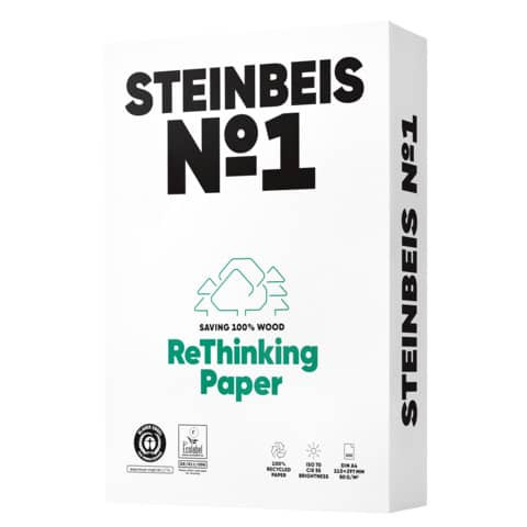 Kopierpapier No.1 Rec. 80g weiß A4 500Bl STEINBEIS K1206666080A 80493876