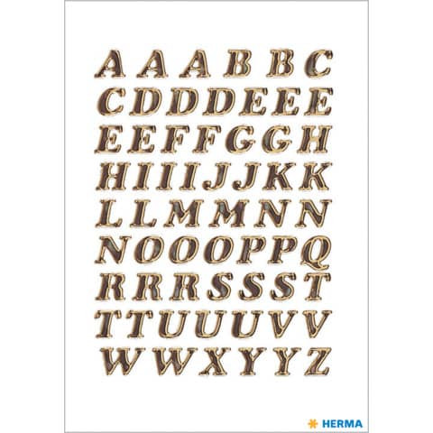 Etiketten Buchst.A-Z gold HERMA 4192