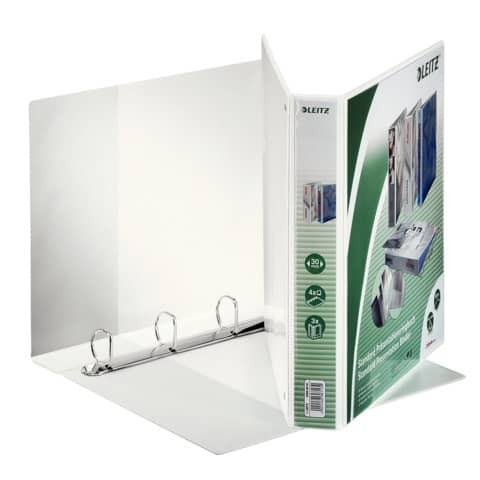 Präsentationsringbuch A4 weiß LEITZ 42850001 30mm 4Ringe