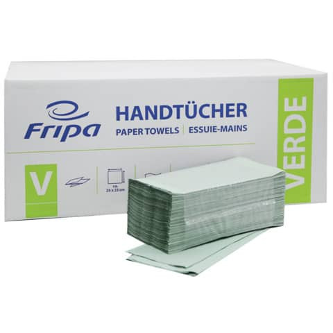 Falthandtuch 1-l.5000ST grün FRIPA 4021101 Verde