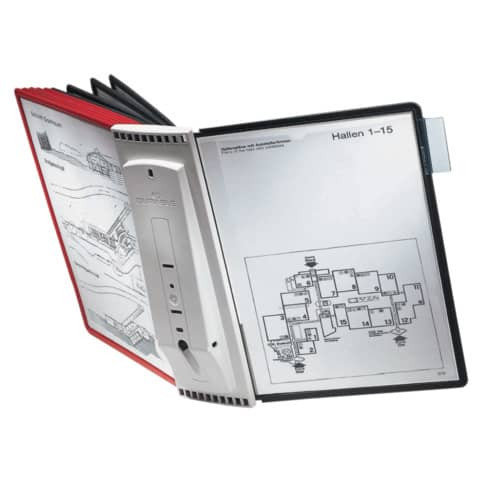 Wandhalter SHERPA® wall module 10 grau DURABLE 5621 10 für 10 Tafeln