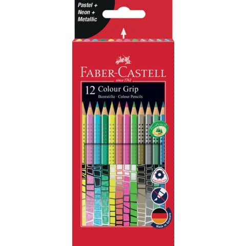 Farbstifte 12ST Colour Grip FABER CASTELL 201569
