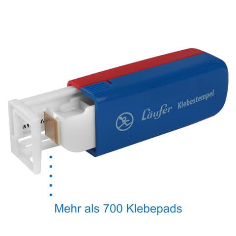 Klebespender Stempel 6,5m transparent LÄUFER 99152