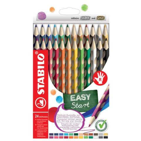 Farbstiftetui 24ST EASYcolors sortiert STABILO 332/24 Rechtshänder