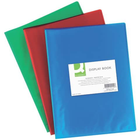 Sichtmappe A4 transp. rot Q-CONNECT KF02143 20 Hüllen