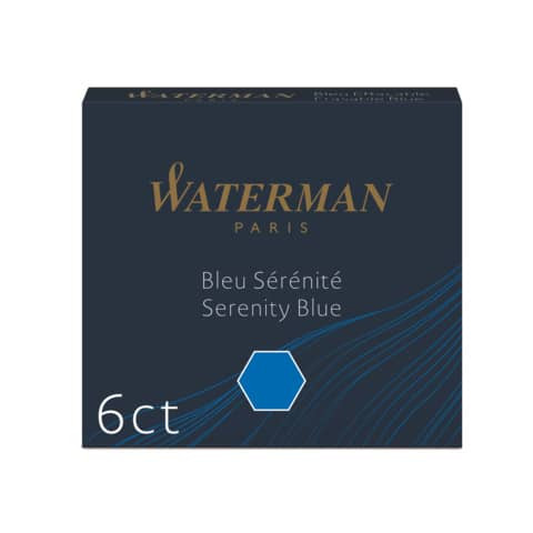 Tintenpatrone 6ST blau kurz WATERMAN S0110950