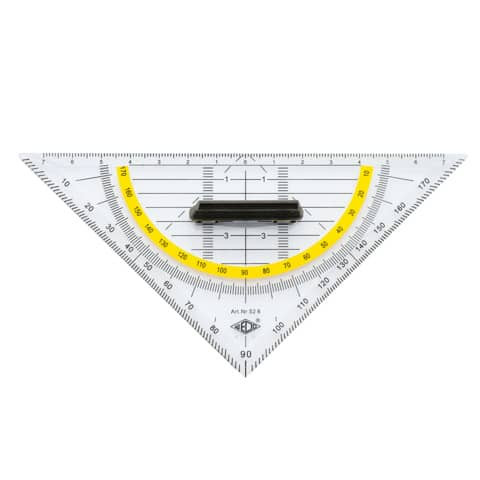 Geometriedreieck 16cm WEDO 52 6 abn Griff m. Facette