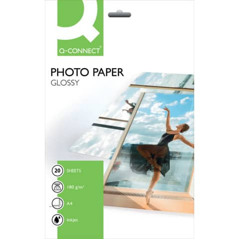 Inkjet Fotopapier A4 20BL Q-CONNECT KF01103 180g