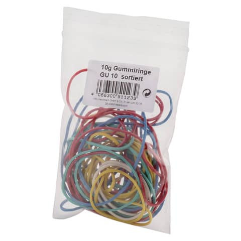 Gummiringe 10g farb. sortiert WIHEDÜ 510.123