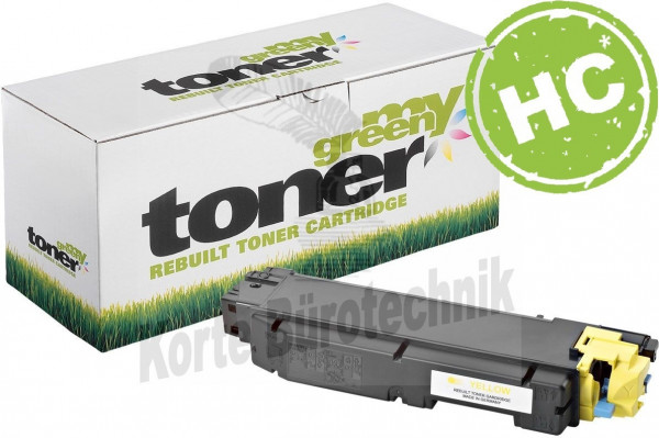 my green toner Toner-Kit gelb (152276) ersetzt TK-5150Y