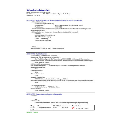Tinte ersetzt Epson T35XL-Multi Q-CONNECT KF14234
