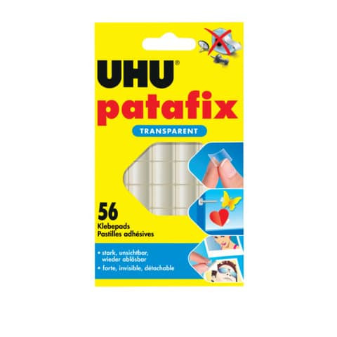 Klebestücke Patafix transparent UHU 48815 56St