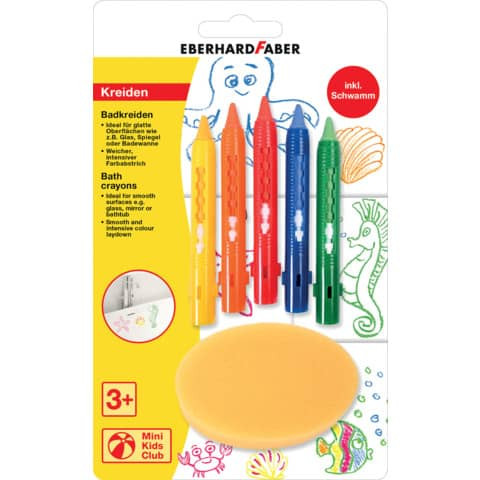 Wachsmalstifte Badkreide 5ST sortiert EBERHARD FABER 524105