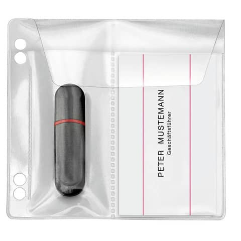 Steckhülle f. USB Stick transparent VELOFLEX 4377010 5ST