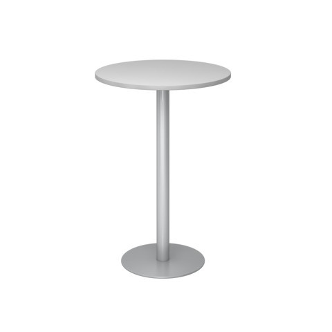Stehtisch rund grau/silber feste Höhe HAMMERBACHER VSTH08/5/S 80cm