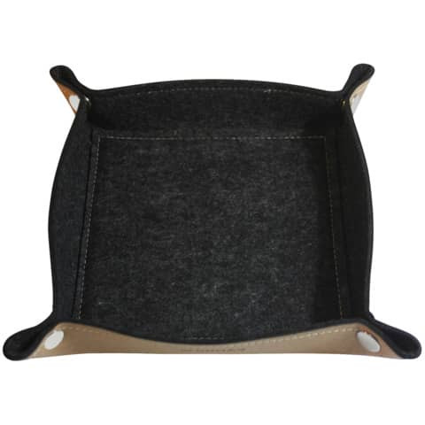 Taschenentleerer Recyclingleder/Filz DONAU 2100006-02