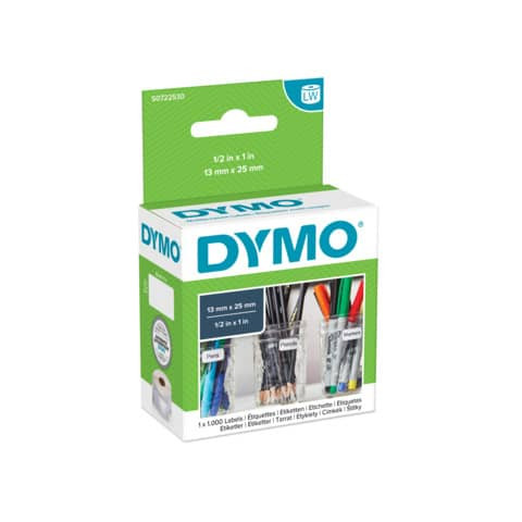 Vielzwecketiketten 12x24mm weiß DYMO S0722530 1000ST jE2H.ABL.