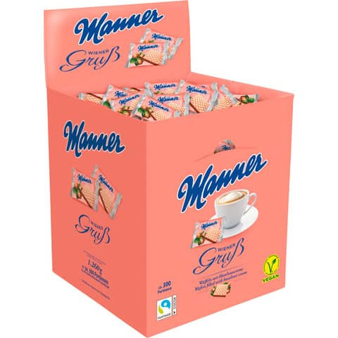 Waffeln 300ST je 4,2g MANNER 70102019 WienerGruß