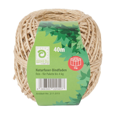 Naturfaserbindfaden 40m 50g WIHEDÜ 211.015 2/2.0 1mm