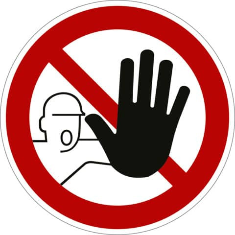 Schild Zutritt für Unbefugte verboten MOEDEL 58800 100mm D.