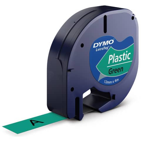 Prägeband 12mm 4m grün/schwarz DYMO S0721640 12mm 4m