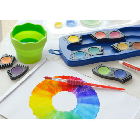 Farbkasten 12er Connector blau FABER CASTELL 125001