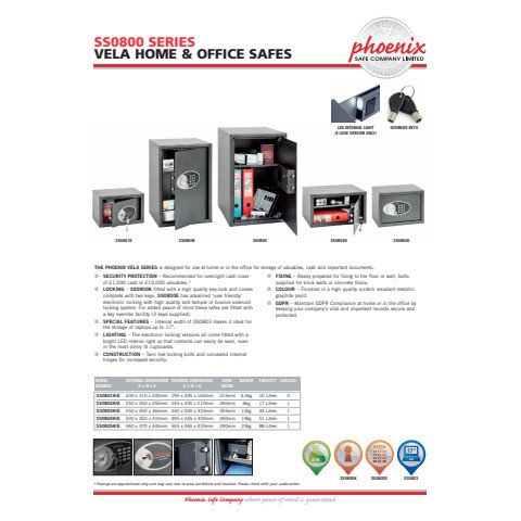 Sicherheitstresor VELA HOME & OFFICE PHOENIX SS0802E