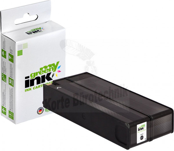 my green ink Tintenpatrone schwarz (136671) ersetzt L0R16A, 981Y