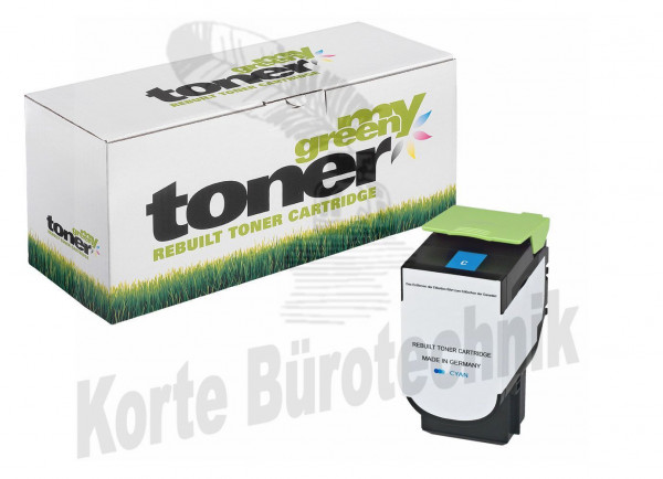 my green toner Toner-Kit cyan HC plus + (161513) ersetzt 802XC