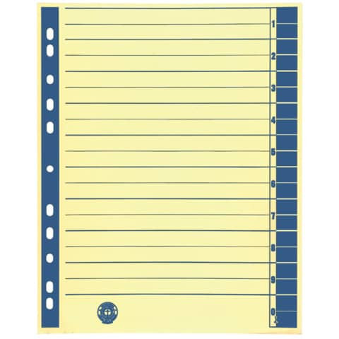 Trennblatt A4 100ST cham/blau 9541104100 ungeöst