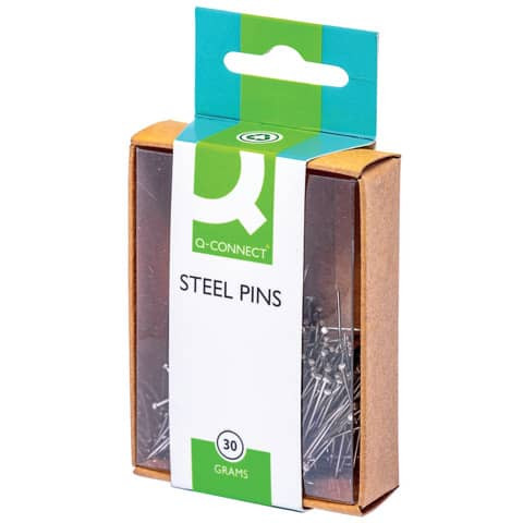 Deko-Nadeln 0,85x30mm vern.30g Q-CONNECT KF02037