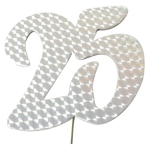 Jubiläumszahl 25 silber 2513825 | stressfreidrucken.de