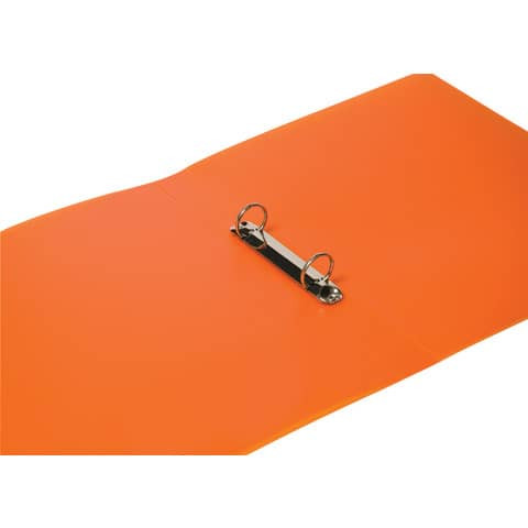 Schulordner A4 transluzent orange Q-CONNECT KF02485 2 Ring 25mm
