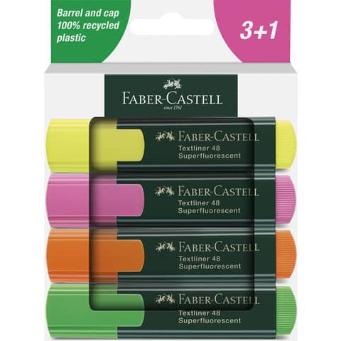 Textmarkeretui 4ST sortiert FABER CASTELL 254844