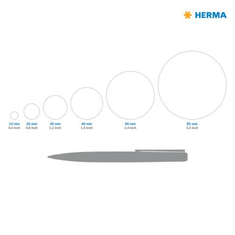 Etiketten Ø60 mm neonrot HERMA 5156 240 Stück permanent haftend
