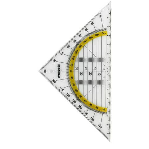 Geometriedreieck 16cm DONAU 4210001-00 ohne Griff
