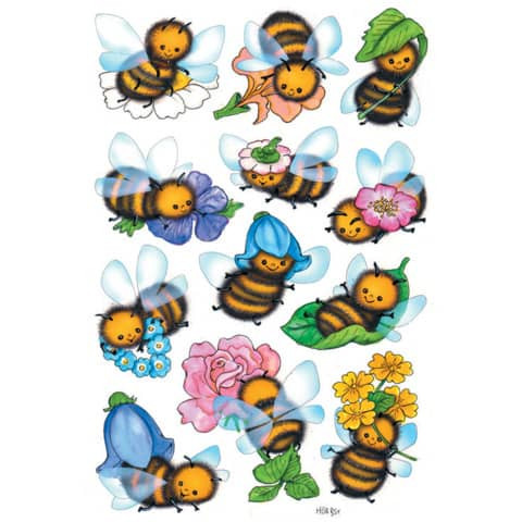 3569 Sticker DECOR Lustige Bienen